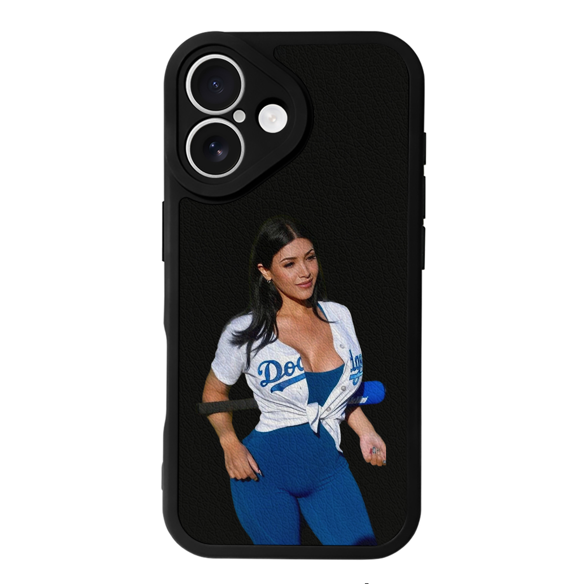  IPhone 16 Silicone Leather Case – UV Print, Lambskin Texture – Perfect Fit, Wireless Charging Compatible, Scratch Resistant, Precise Cutouts – Stylish Protection For IPhone 16